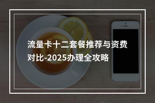 流量卡十二套餐推荐与资费对比-2025办理全攻略