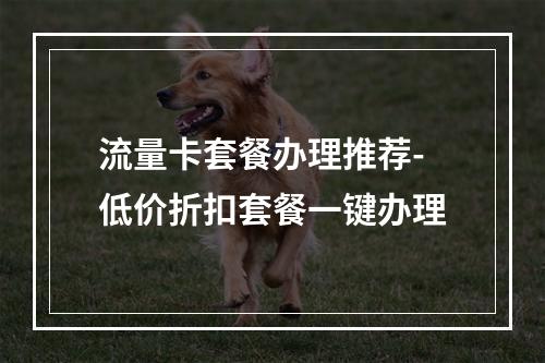 流量卡套餐办理推荐-低价折扣套餐一键办理