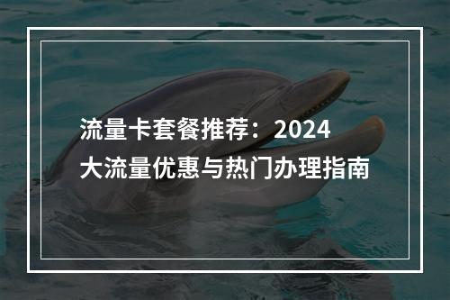 流量卡套餐推荐：2024大流量优惠与热门办理指南