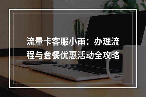 流量卡客服小雨：办理流程与套餐优惠活动全攻略