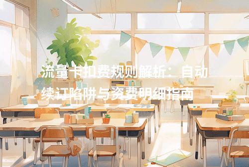 流量卡扣费规则解析：自动续订陷阱与资费明细指南