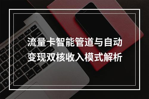 流量卡智能管道与自动变现双核收入模式解析