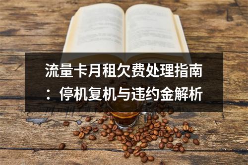 流量卡月租欠费处理指南：停机复机与违约金解析