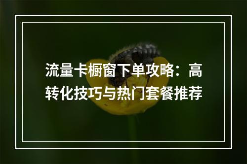流量卡橱窗下单攻略：高转化技巧与热门套餐推荐