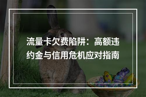 流量卡欠费陷阱：高额违约金与信用危机应对指南