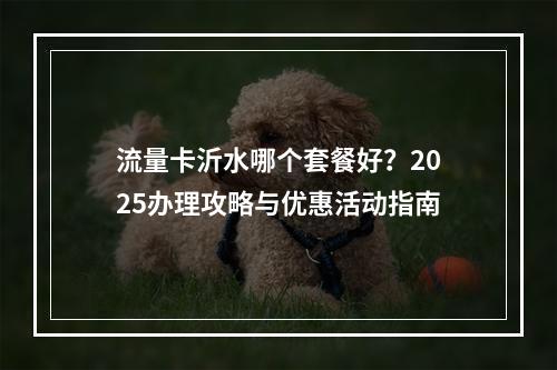 流量卡沂水哪个套餐好？2025办理攻略与优惠活动指南