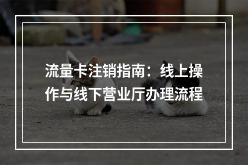 流量卡注销指南：线上操作与线下营业厅办理流程