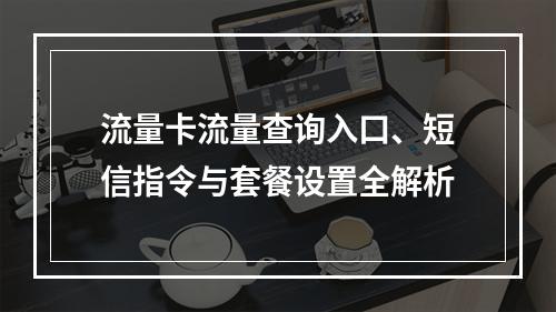 流量卡流量查询入口、短信指令与套餐设置全解析