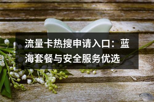 流量卡热搜申请入口：蓝海套餐与安全服务优选