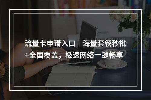 流量卡申请入口｜海量套餐秒批+全国覆盖，极速网络一键畅享