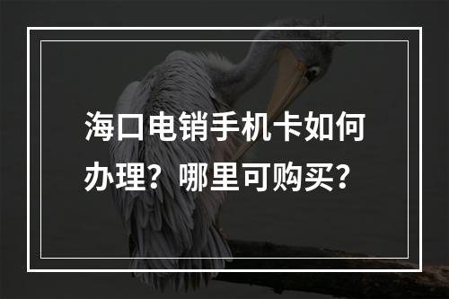 海口电销手机卡如何办理？哪里可购买？