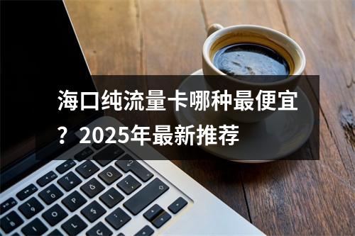海口纯流量卡哪种最便宜？2025年最新推荐