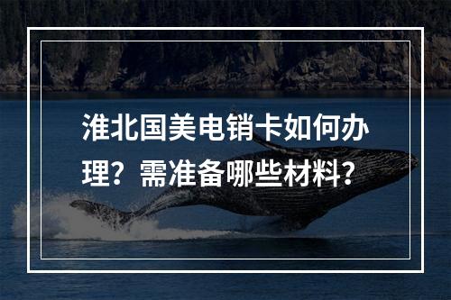 淮北国美电销卡如何办理？需准备哪些材料？