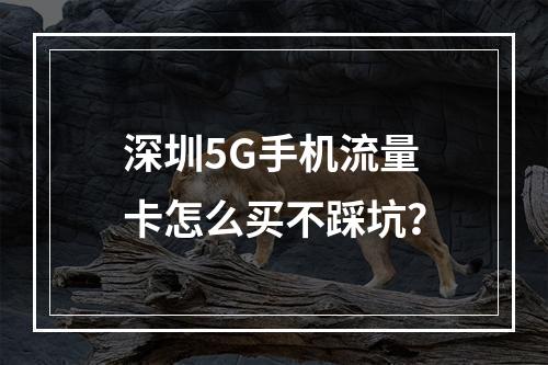 深圳5G手机流量卡怎么买不踩坑？