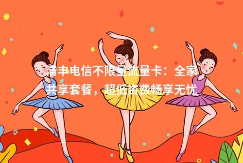 清丰电信不限量流量卡：全家共享套餐，超低资费畅享无忧