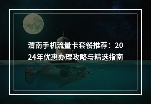 渭南手机流量卡套餐推荐：2024年优惠办理攻略与精选指南