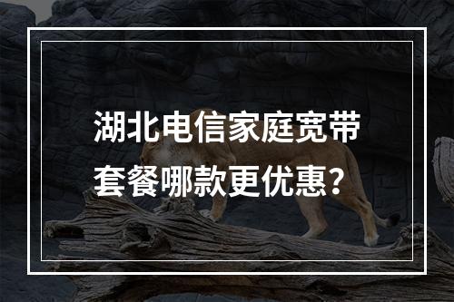 湖北电信家庭宽带套餐哪款更优惠？