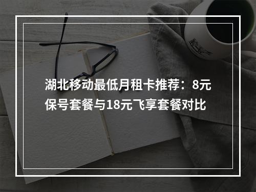 湖北移动最低月租卡推荐：8元保号套餐与18元飞享套餐对比