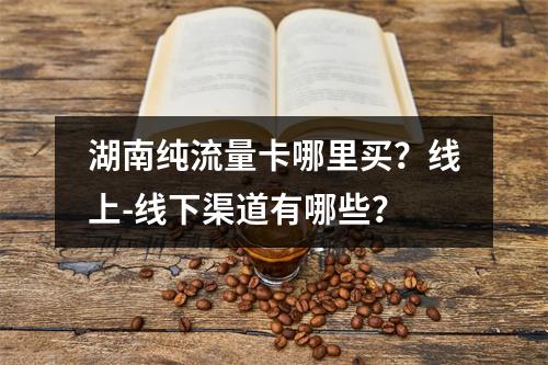 湖南纯流量卡哪里买？线上-线下渠道有哪些？