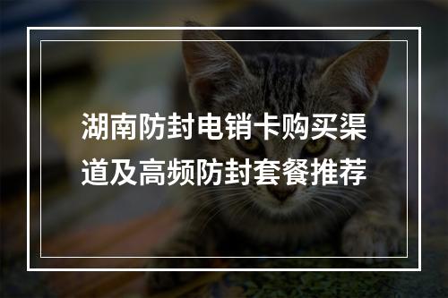 湖南防封电销卡购买渠道及高频防封套餐推荐