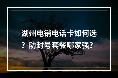 湖州电销电话卡如何选？防封号套餐哪家强？
