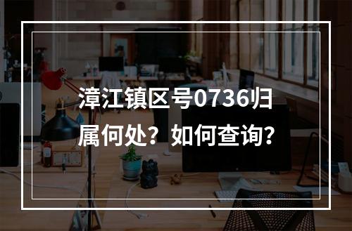漳江镇区号0736归属何处？如何查询？