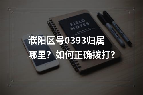 濮阳区号0393归属哪里？如何正确拨打？