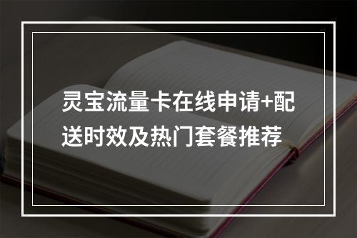 灵宝流量卡在线申请+配送时效及热门套餐推荐