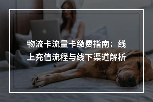 物流卡流量卡缴费指南：线上充值流程与线下渠道解析
