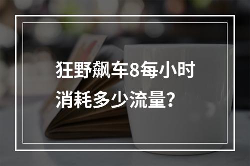 狂野飙车8每小时消耗多少流量？