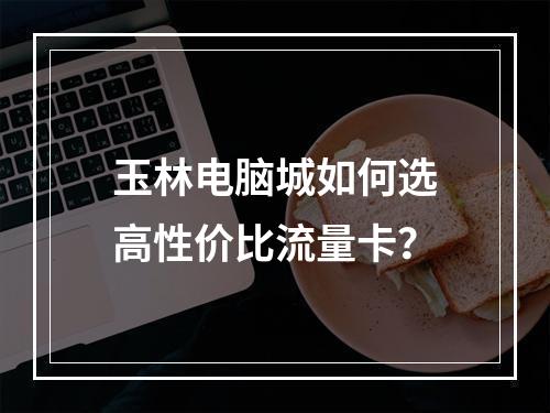 玉林电脑城如何选高性价比流量卡？