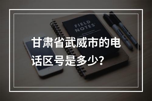 甘肃省武威市的电话区号是多少？