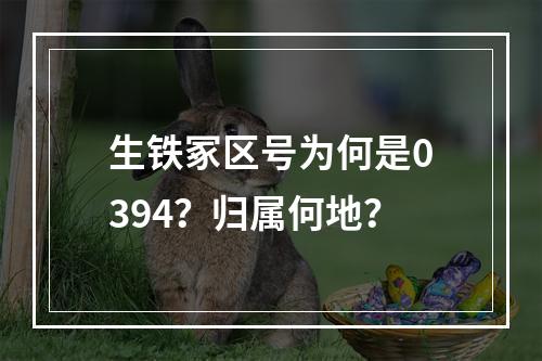 生铁冢区号为何是0394？归属何地？