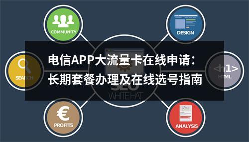 电信APP大流量卡在线申请：长期套餐办理及在线选号指南