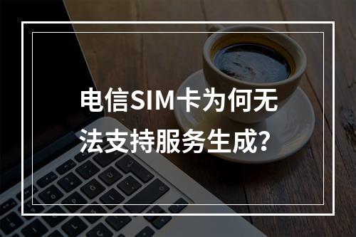 电信SIM卡为何无法支持服务生成？
