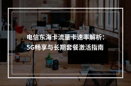 电信东海卡流量卡速率解析：5G畅享与长期套餐激活指南