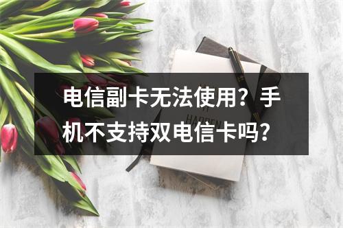电信副卡无法使用？手机不支持双电信卡吗？