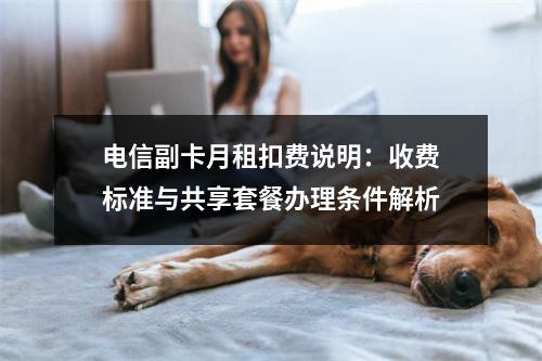 电信副卡月租扣费说明：收费标准与共享套餐办理条件解析