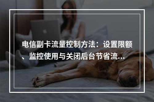 电信副卡流量控制方法：设置限额、监控使用与关闭后台节省流量