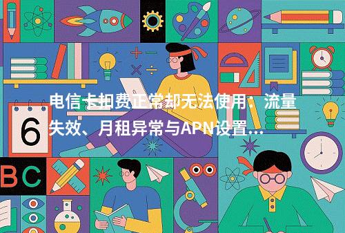 电信卡扣费正常却无法使用：流量失效、月租异常与APN设置问题