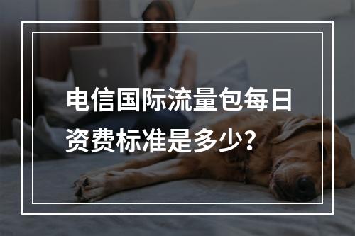 电信国际流量包每日资费标准是多少？