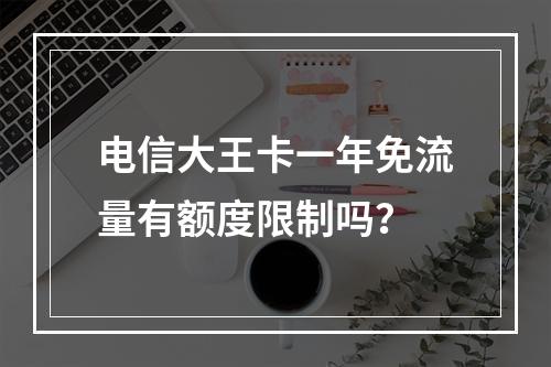 电信大王卡一年免流量有额度限制吗？