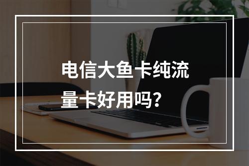 电信大鱼卡纯流量卡好用吗？