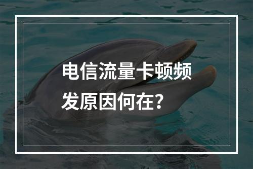 电信流量卡顿频发原因何在？