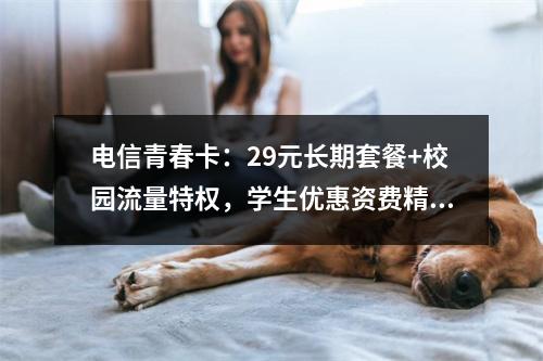 电信青春卡：29元长期套餐+校园流量特权，学生优惠资费精选
