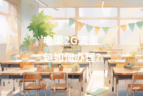 电渠2G流量包如何办理？