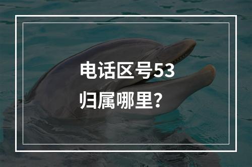 电话区号53归属哪里？