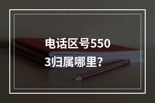 电话区号5503归属哪里？