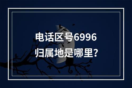 电话区号6996归属地是哪里？