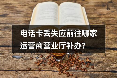 电话卡丢失应前往哪家运营商营业厅补办？